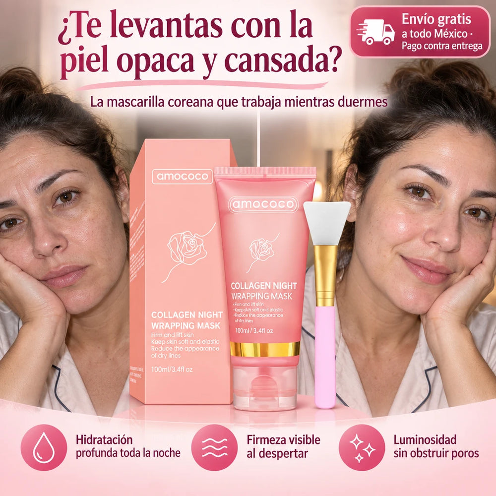 Mascarilla Nocturna de Colágeno · Efecto Glass Skin