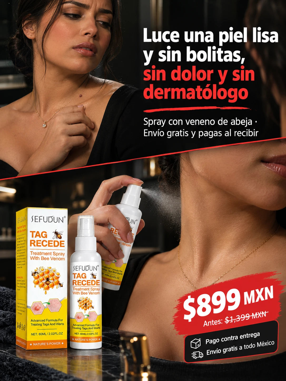 spray de veneno de abeja para verrugas